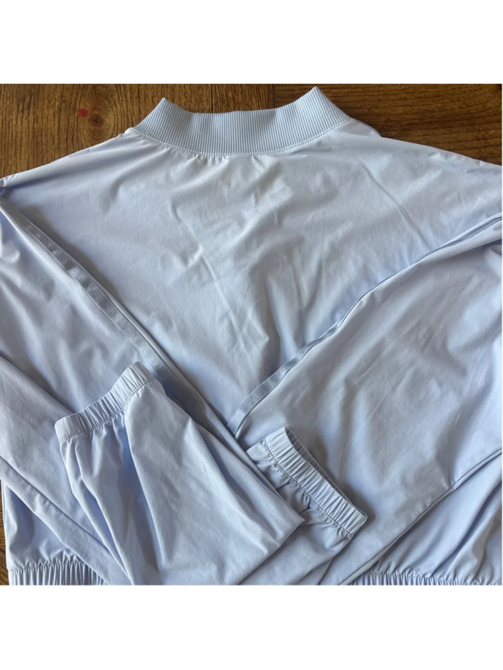Cropped Breezy Full-Zip cover up seashell blue size S